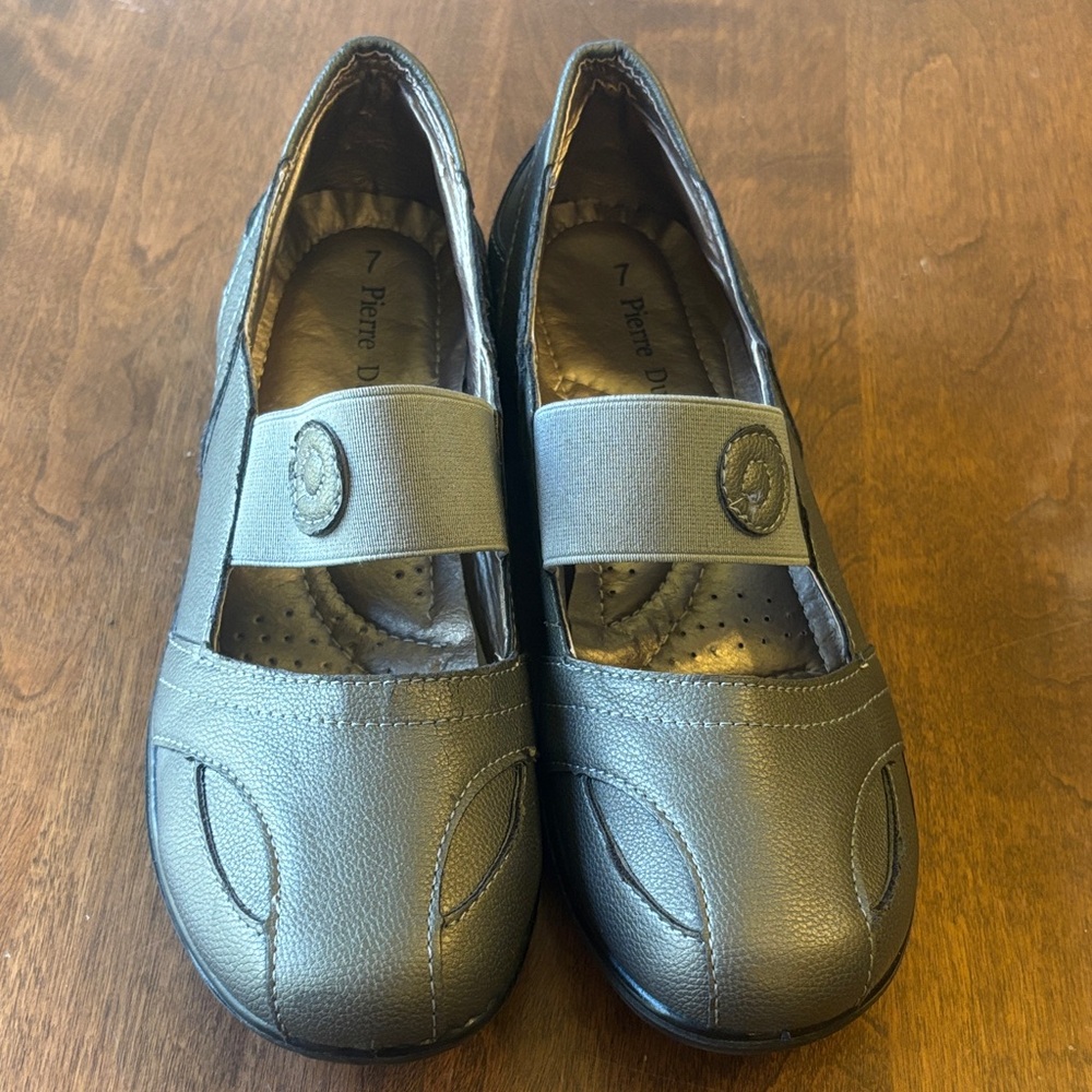 Pierre Dumas Charcoal Slip-On Shoes